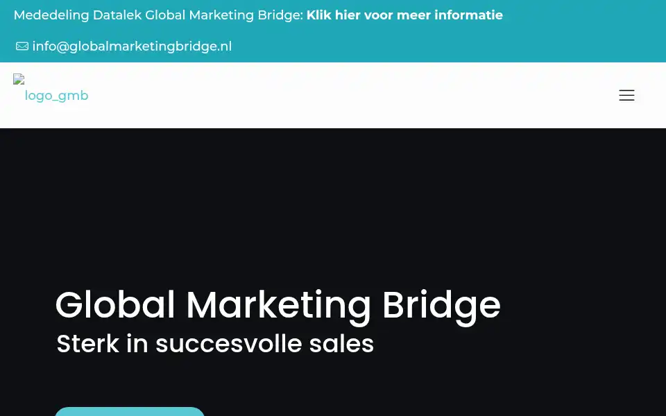 Screenshot of globalmarketingbridge.nl