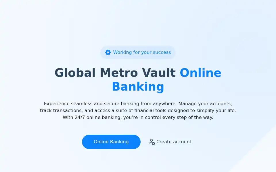 Screenshot of globalmetrovault.com