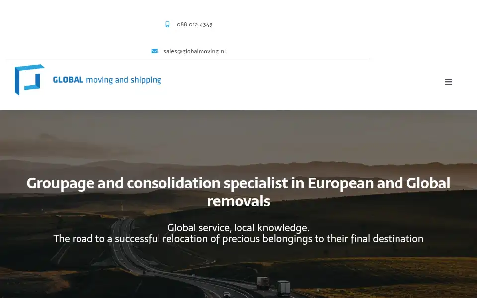 Screenshot of globalmoving.nl
