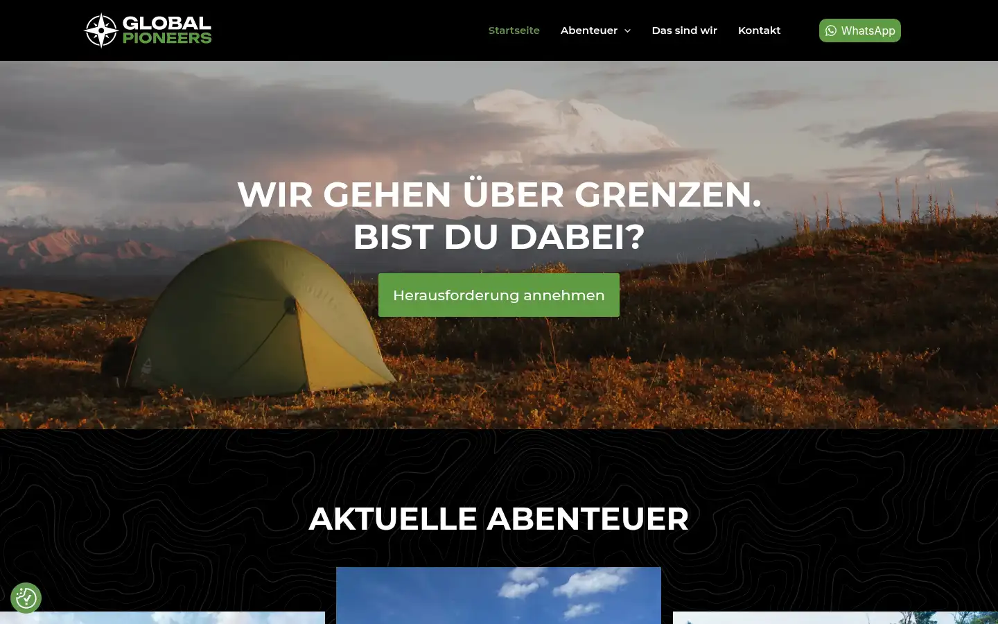 Screenshot of globalpioneers.de