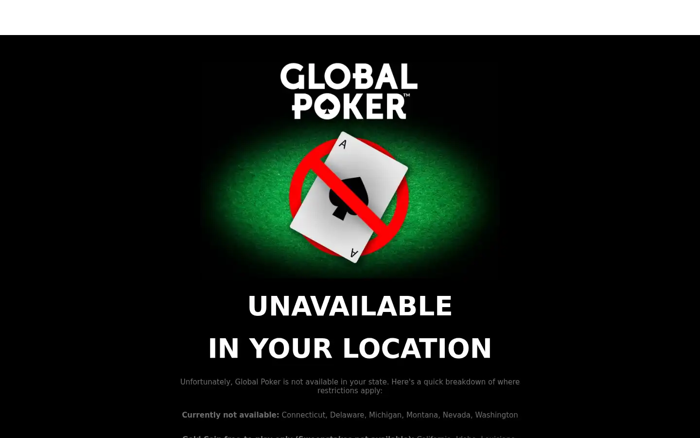 Screenshot of globalpoker.com