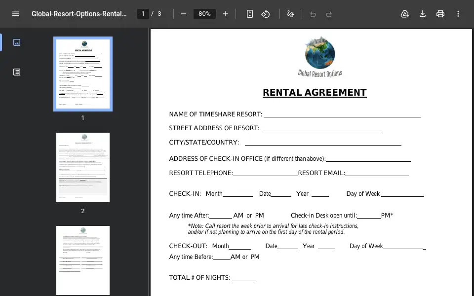 Screenshot of globalresortoptions.com