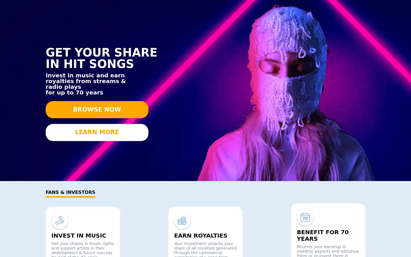 Screenshot of globalrockstar.com