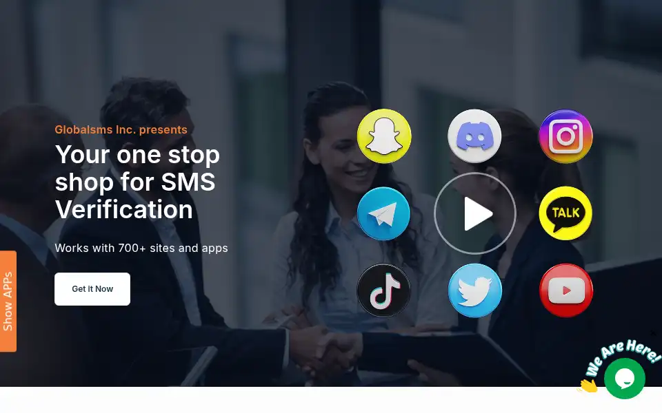 Screenshot of globalsms.io