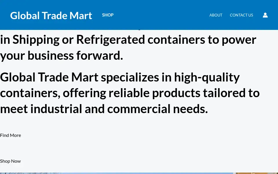 Screenshot of globaltrademarts.co.za