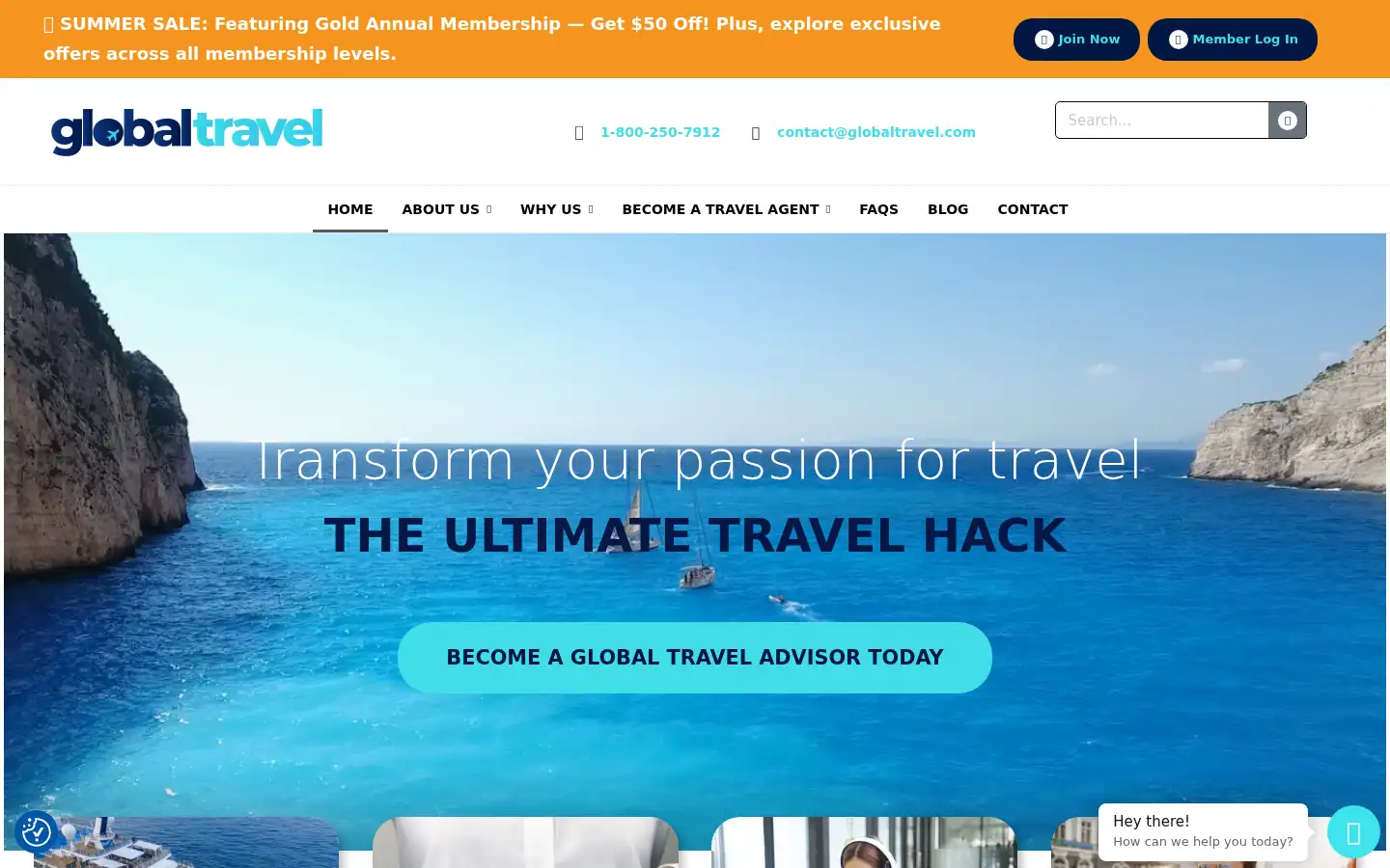 Screenshot of globaltravel.com