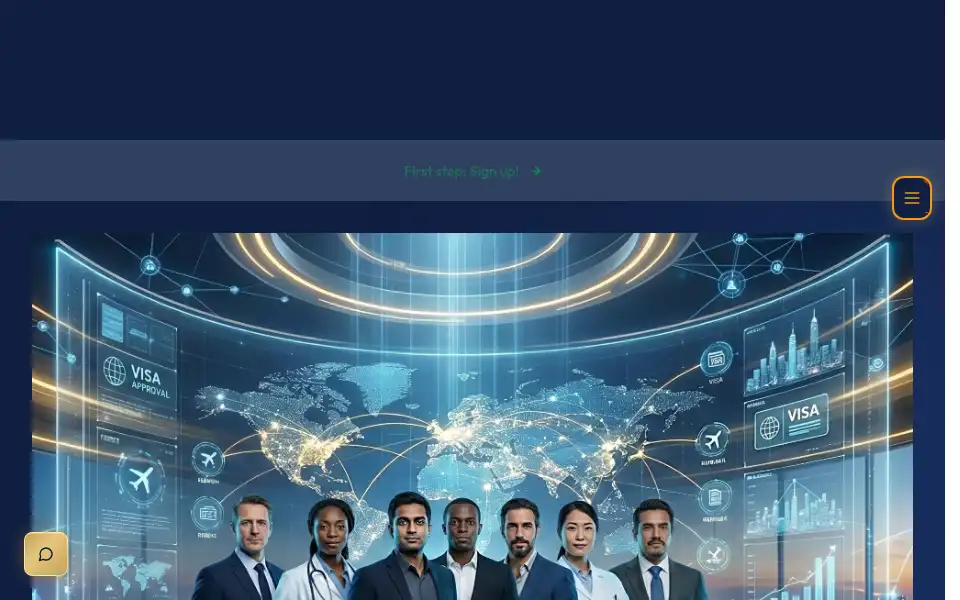 Screenshot of globalvisaally.com