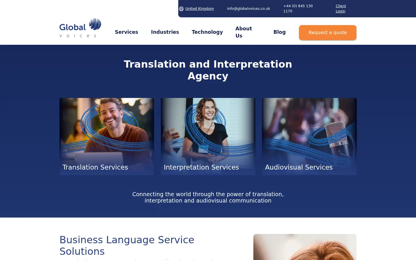 Screenshot of globalvoices.co.uk