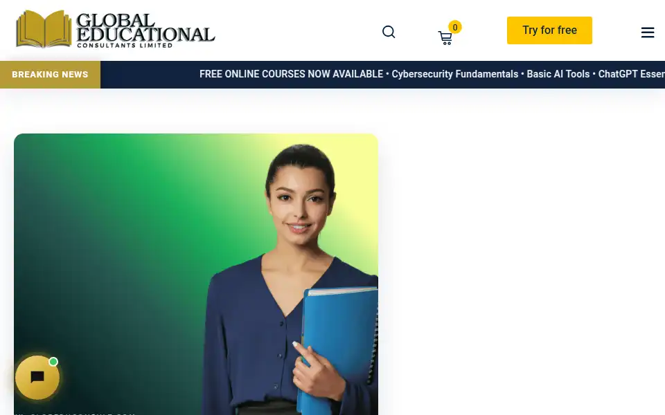 Screenshot of globeduconsult.com
