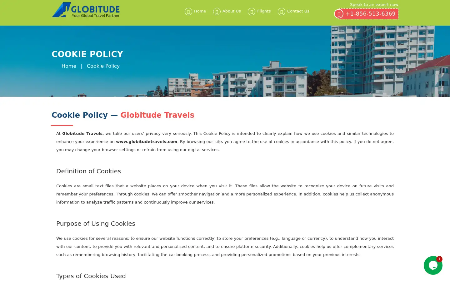 Screenshot of globitudetravels.com