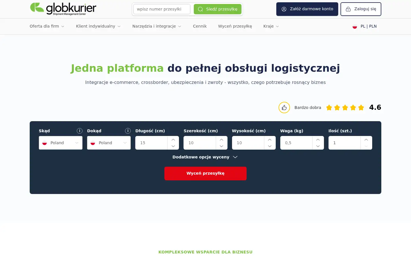 Screenshot of globkurier.pl