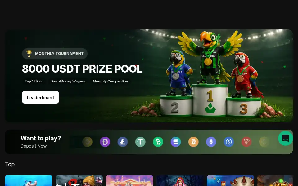 Screenshot of glorbet.com