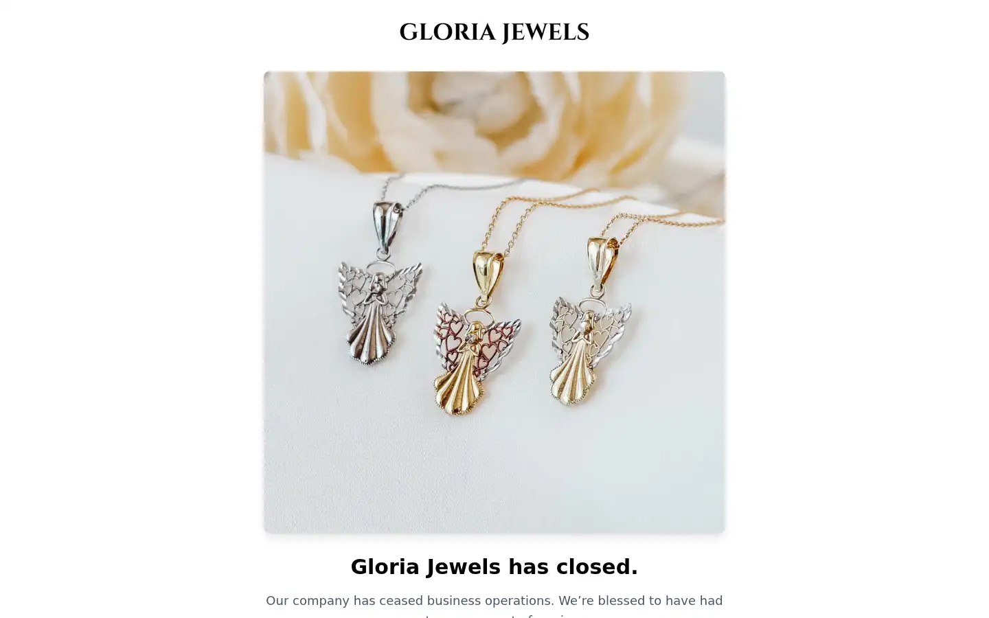 Screenshot of gloriajewels.com