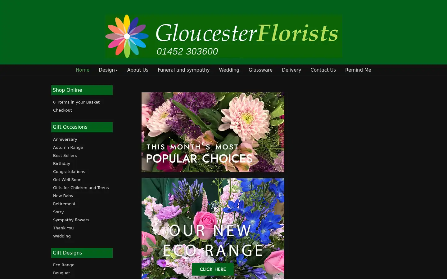 Screenshot of gloucesterflorist.co.uk