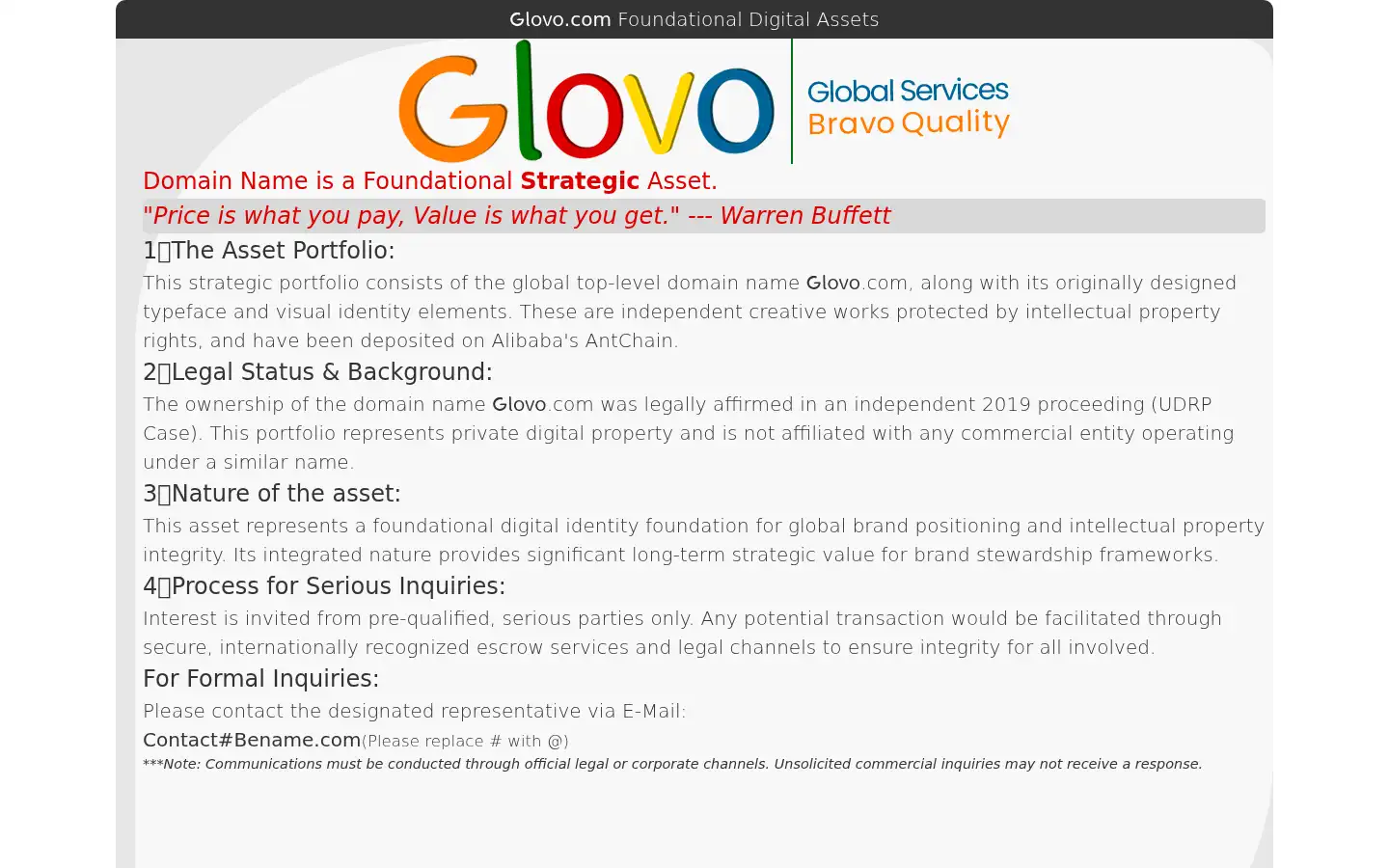 Screenshot of glovo.com