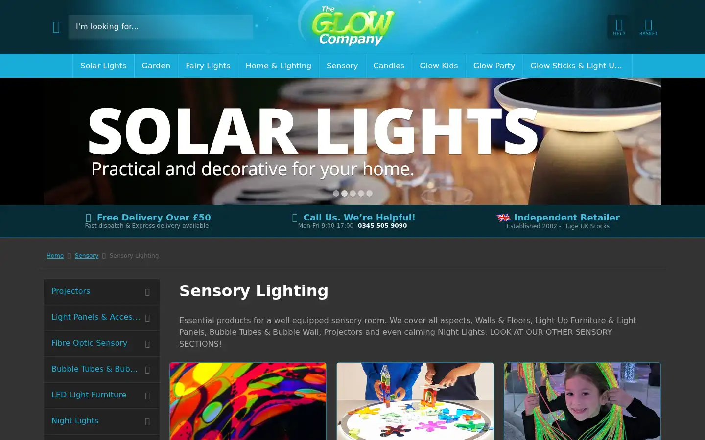 Screenshot of glow.co.uk