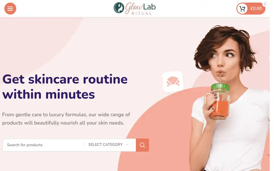 Screenshot of glowlabritual.com