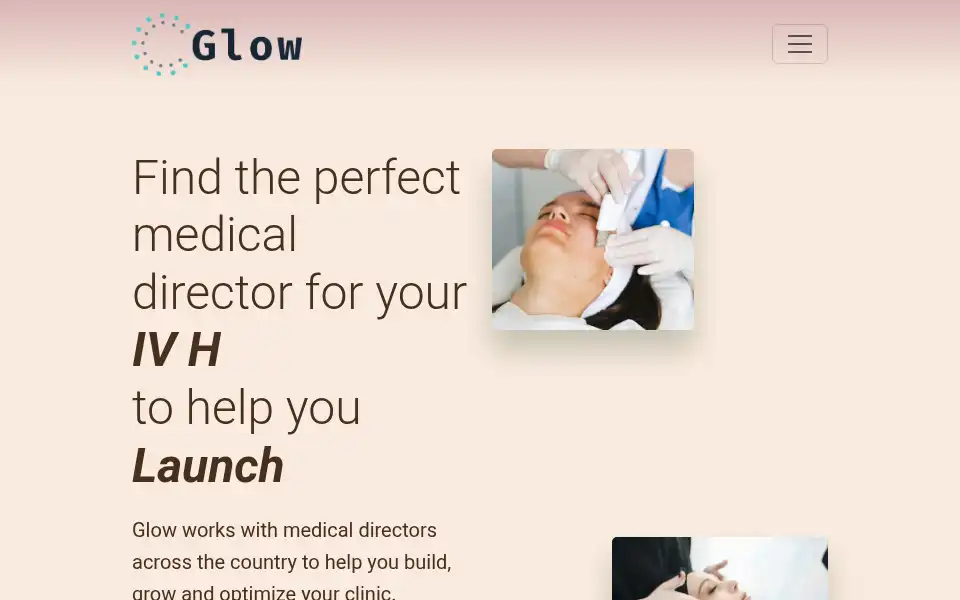 Screenshot of glowmedicaldirectors.com