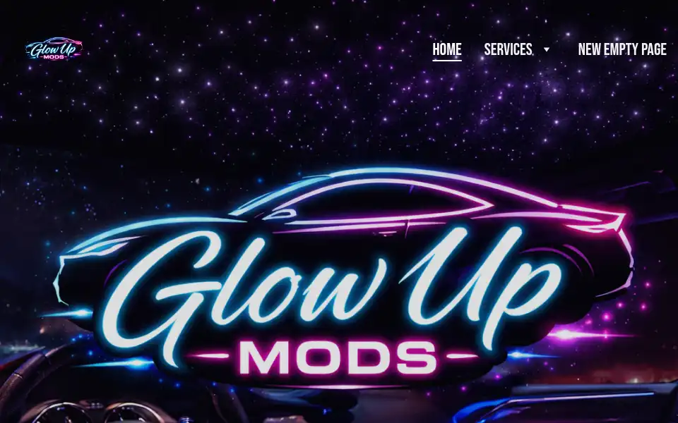 Screenshot of glowupmods.com