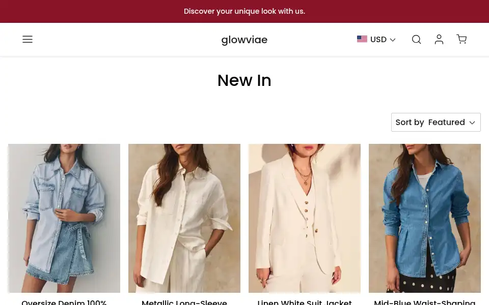 Screenshot of glowviae.com
