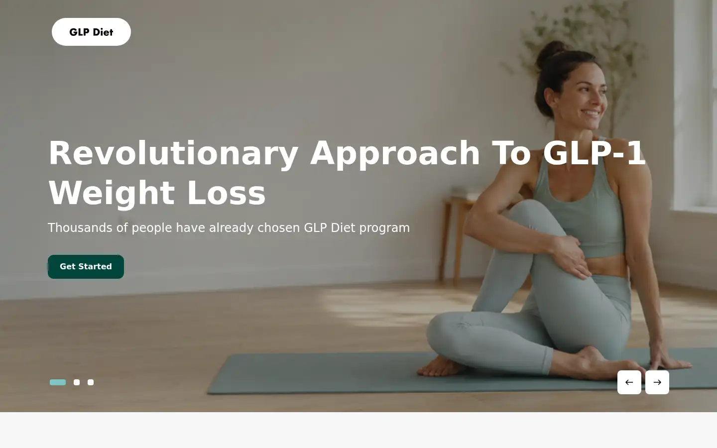 Screenshot of glp.diet
