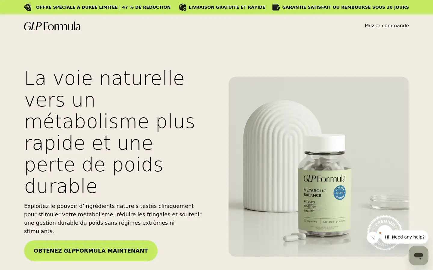 Screenshot of glpformula.com