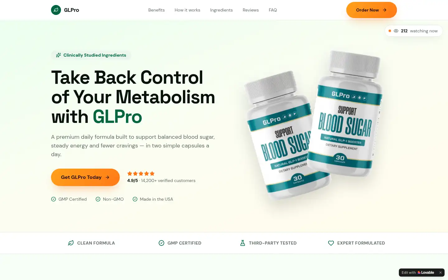 Screenshot of glpro24.lovable.app