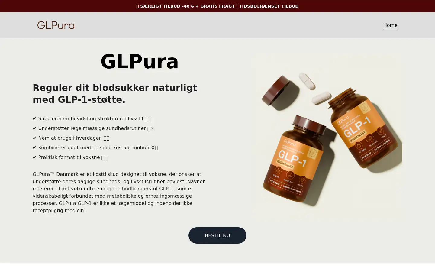 Screenshot of glpura.dk