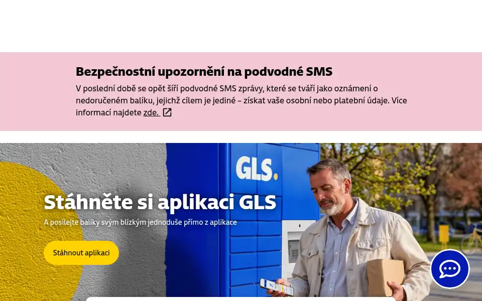 Screenshot of gls-czech.com