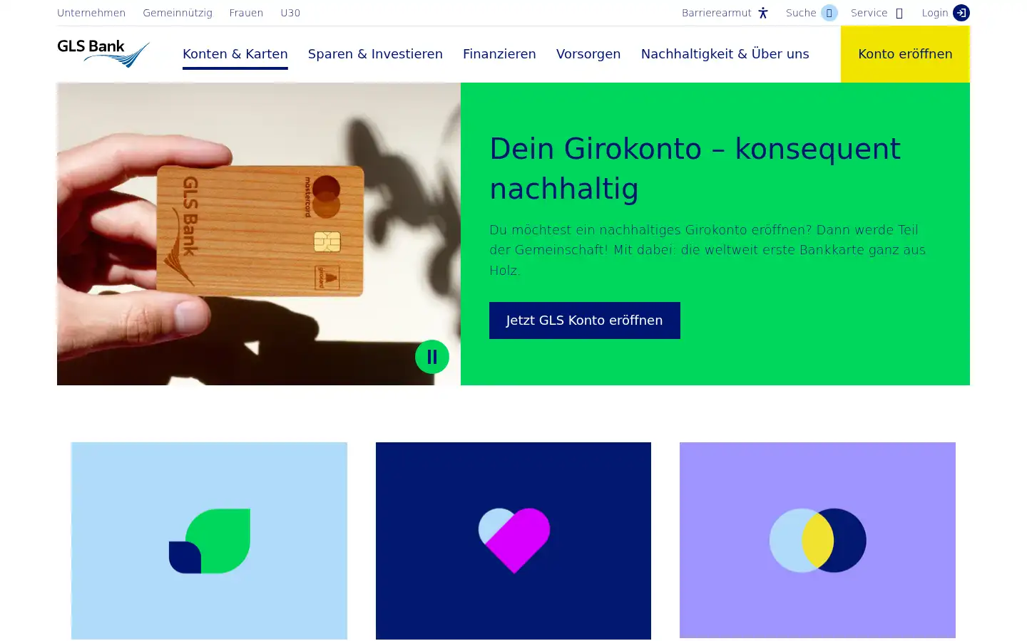 Screenshot of gls.de