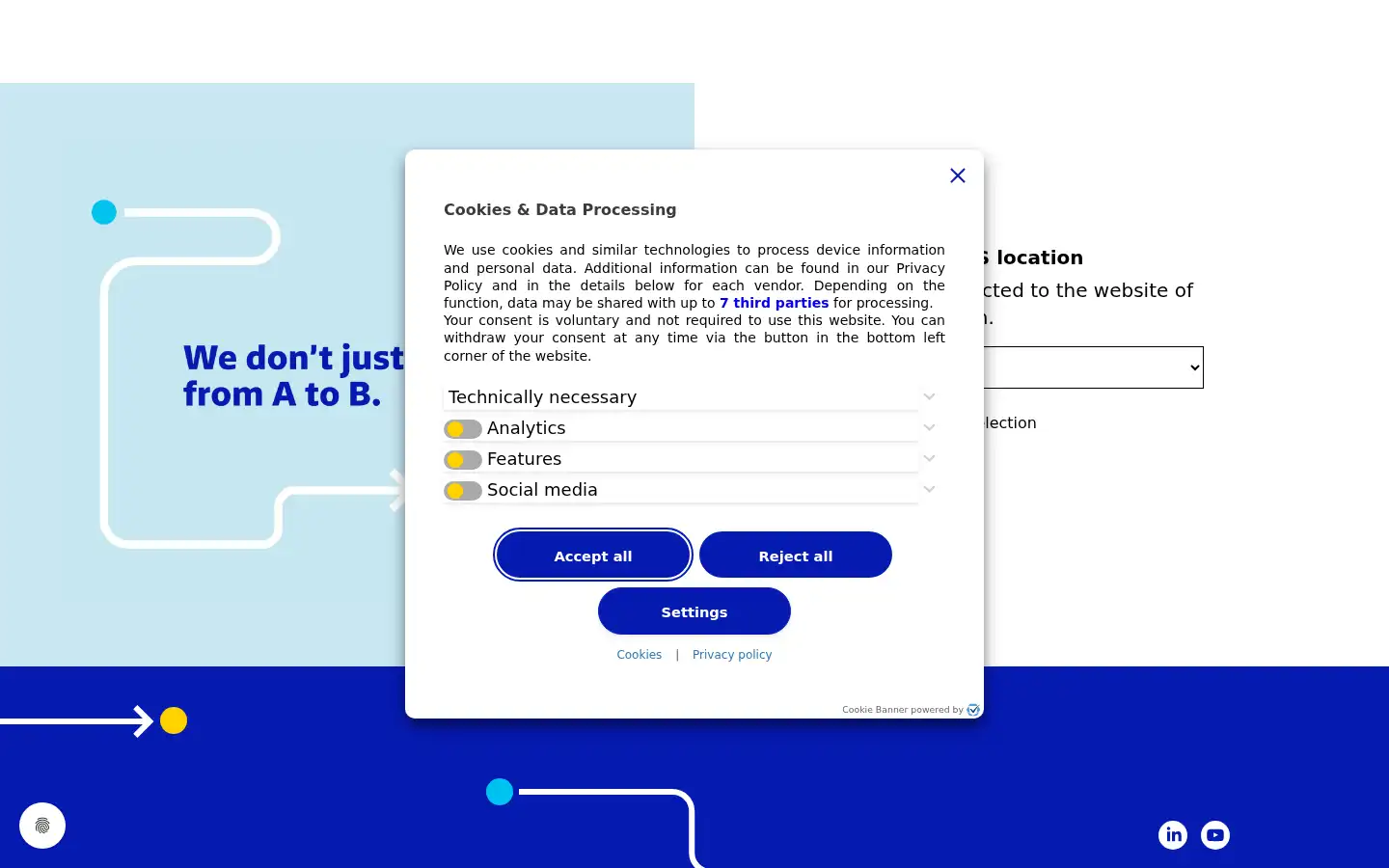 Screenshot of gls-group.com