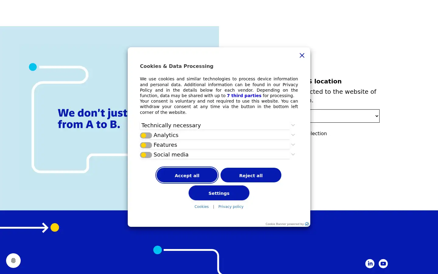 Screenshot of gls-group.net