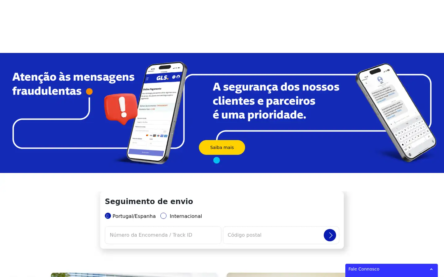 Screenshot of gls.pt