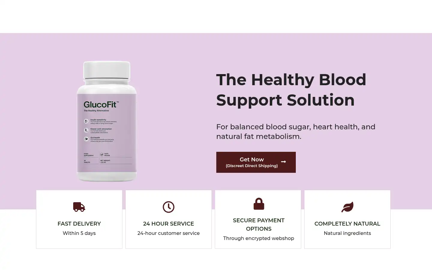 Screenshot of glucofit.co
