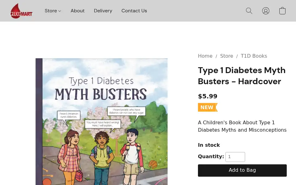 Screenshot of glucomart.com
