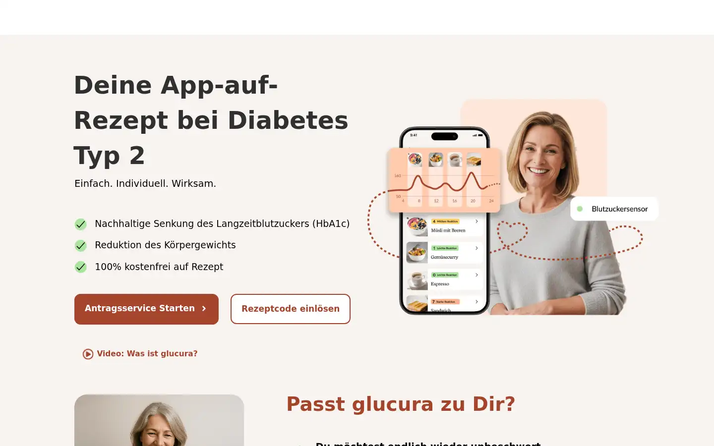 Screenshot of glucura.de