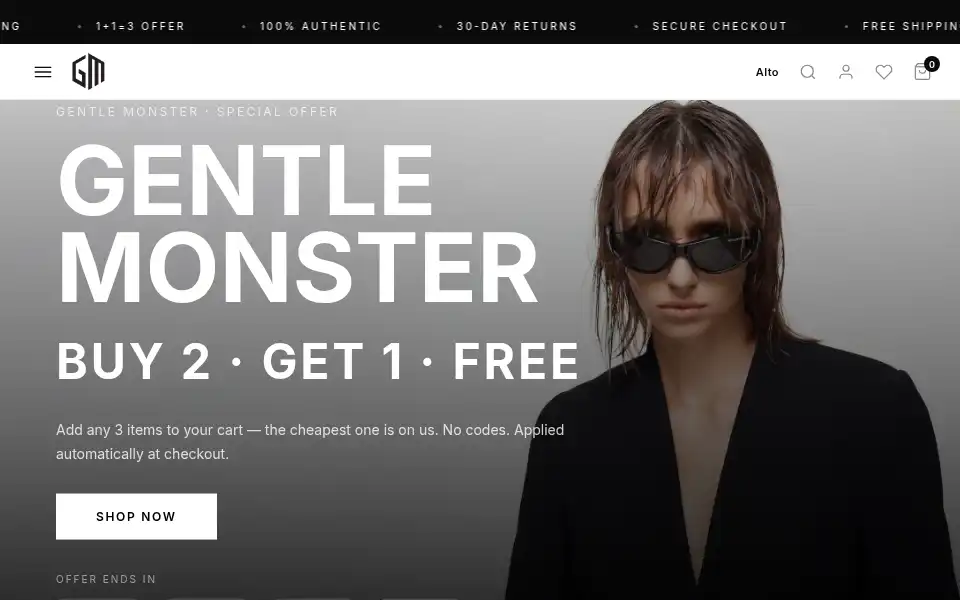 Screenshot of gmeyewear.org