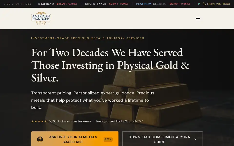 Screenshot of gmrgold.com