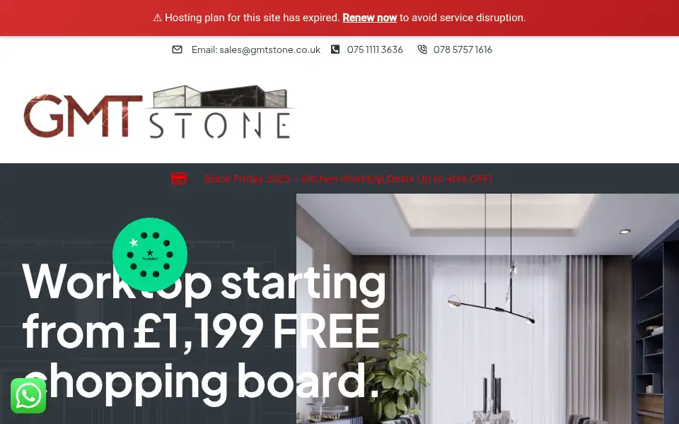 Screenshot of gmtstone.co.uk