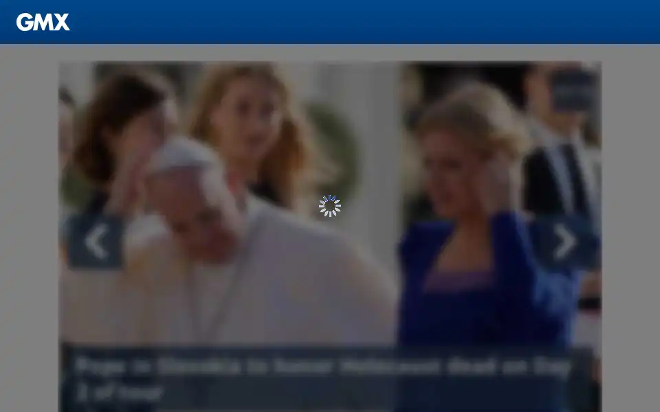 Screenshot of gmx.fr