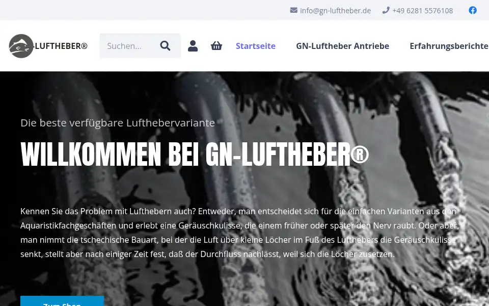 Screenshot of gn-luftheber.eu