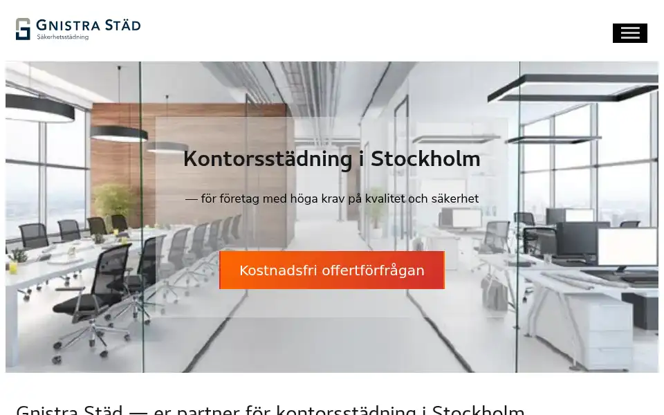 Screenshot of gnistrastad.se
