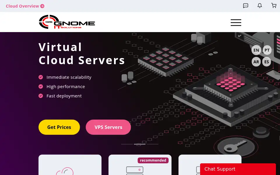 Screenshot of gnomeitsolutions.com