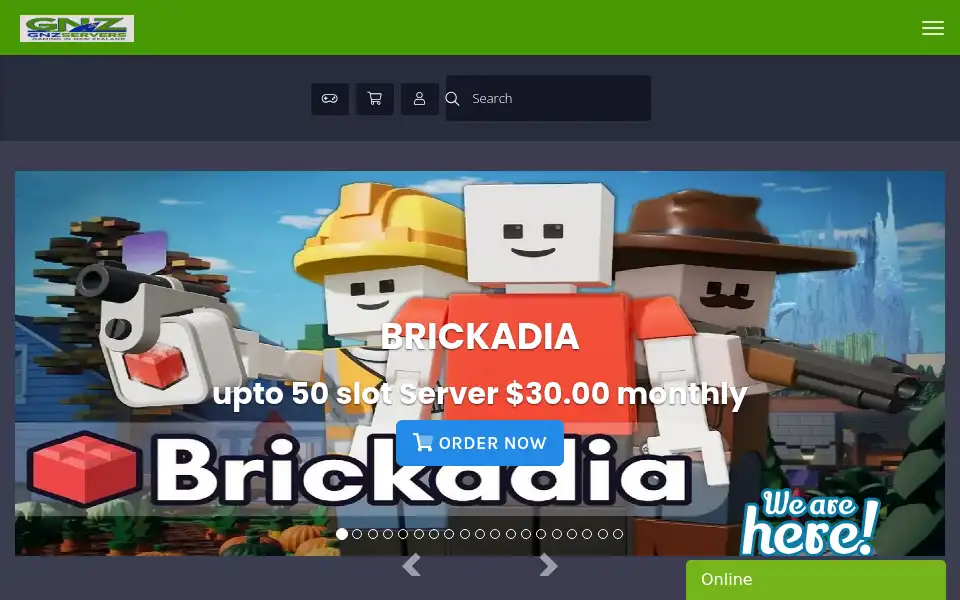 Screenshot of gnzservers.co.nz