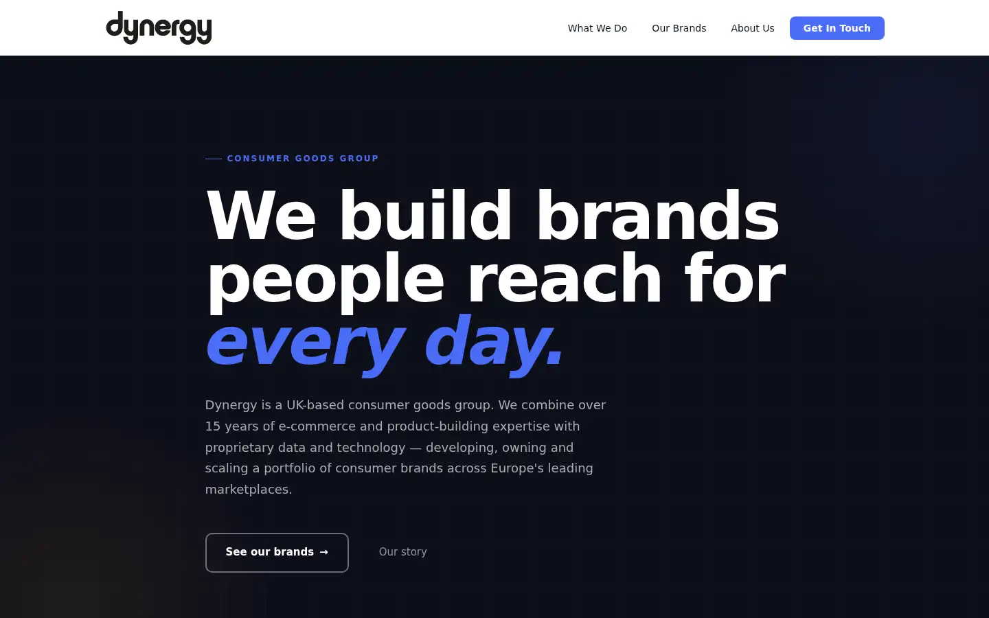 Screenshot of go-dynergy.com