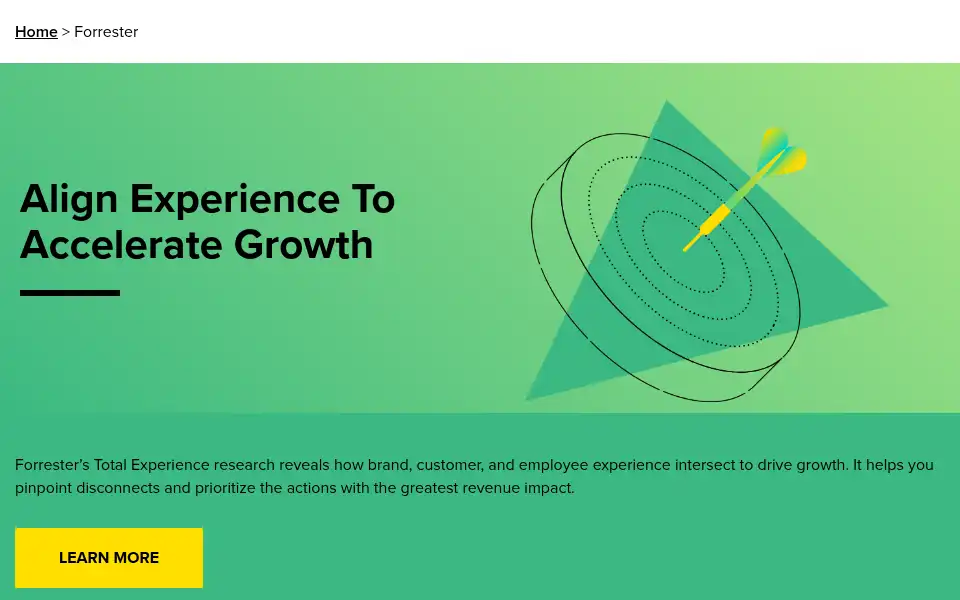 Screenshot of go.forrester.com