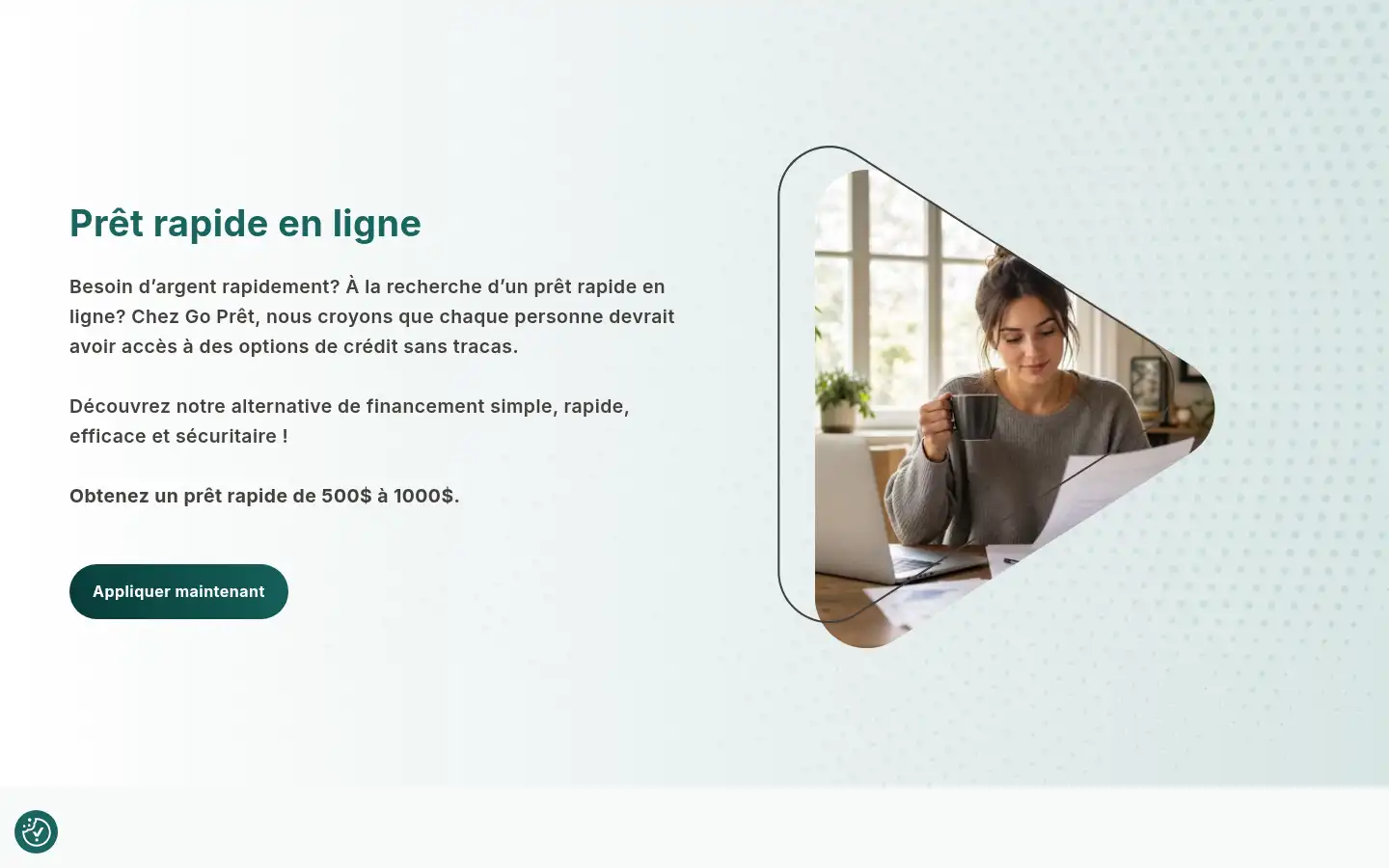 Screenshot of go-pret.ca