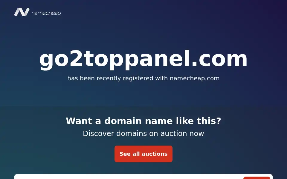 Screenshot of go2toppanel.com