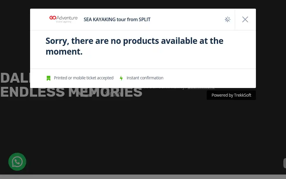 Screenshot of goadventure.hr
