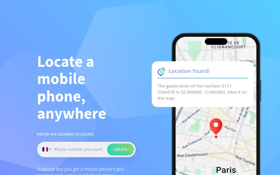 Screenshot of goandfind.net